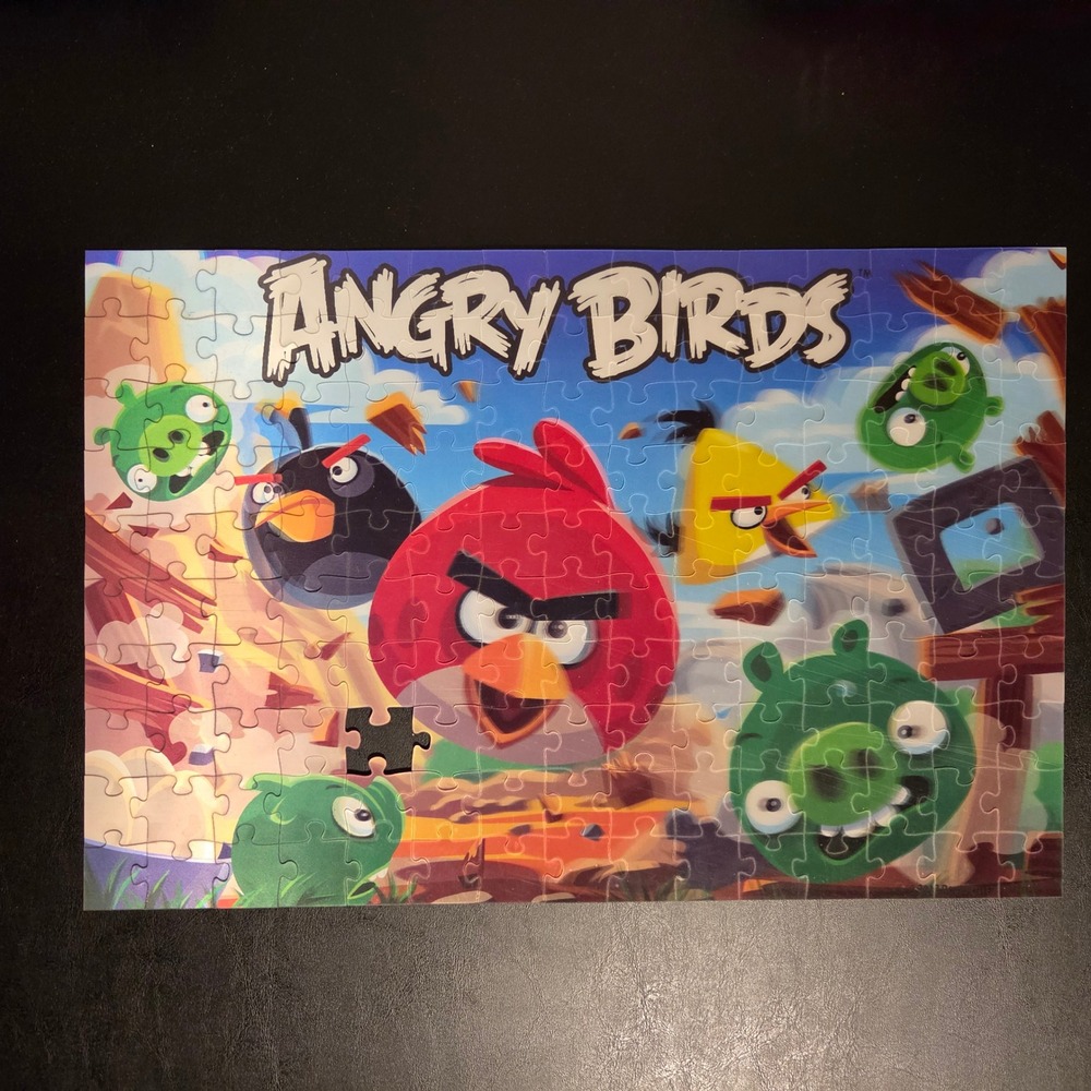 Angry Birds Cardinal Super 3D Puzzle 150 Pieces Lenticular 12x18 Missing 1 Piece